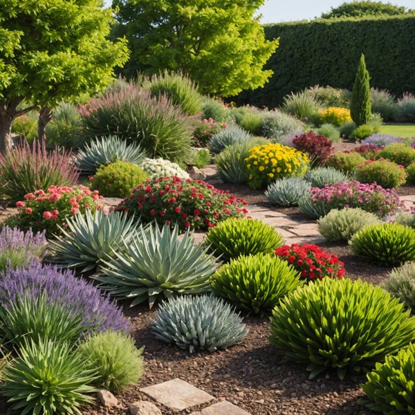Quelles plantes choisir pour un jardin de bordure résistant aux conditions arides ?
