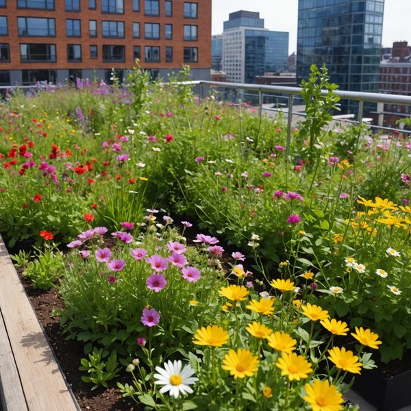 Quelles techniques utiliser pour aménager un jardin de fleurs sauvages sur un toit urbain ?