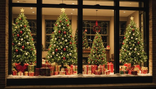 Présentoirs et décors de noël : sublimez vos vitrines professionnelles
